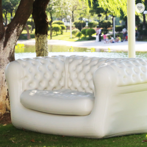 캠핑 블로우 업 소파 안락 의자 싱글 더블 풍선 안락 의자 야외 패브릭 공기 펌프가 내장 된 풍선 소파 의자 - Product Image 3