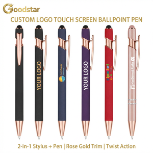 <span class=keywords><strong>Stylo</strong></span> <span class=keywords><strong>bille</strong></span> métallique rechargeable noir mat de qualité supérieure, à pointe tactile <span class=keywords><strong>universelle</strong></span>, idéal pour le sport, vente en gros, nouveauté, directement de l'usine - Product Image 4