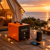 Station d'alimentation portable 1500W LiFePO4 1331Wh pour camping-car, voyage, maison, générateur solaire de secours, onde sinusoïdale pure AC220V