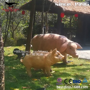 Animatronic-Animal cerdo de tamaño real, modelo de decoración de granja - Product Image 2