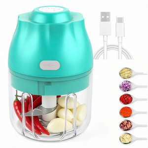Nuevo Diseño 2026: Picadora de Ajo Eléctrica Inalámbrica Pequeña, Mini Picadora de Alimentos, Molinillo Portátil para Carne y Nueces, Fácil de Limpiar, Electrodoméstico de Cocina - Product Image 1