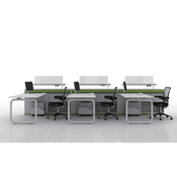 Pieds de bureau robustes en acier au carbone de haute qualité, sur mesure, avec tube de 50 mm et paroi de 1,5 mm d'épaisseur, pour cadres de bureaux.