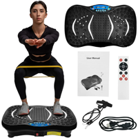 Plateforme vibrante multifonctionnelle, machine d'exercice avec panneau LED pour le remodelage corporel complet et l'entraînement physique