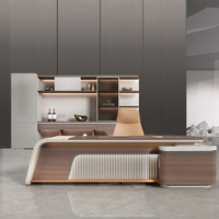 Meubles de bureau modernes et simples, bureau de direction individuel avec chaise, bureau d'ordinateur pour président ou directeur