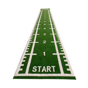Césped Artificial Personalizado de 15 mm, Verde Arcoíris, para Gimnasio, con Marcación de Líneas Blancas, Patrón Funcional, Alfombra Deportiva Artificial - Product Image 3