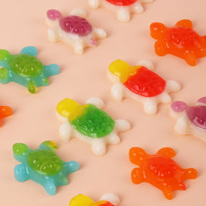 Fabricante Chino de <span class=keywords><strong>Dulces</strong></span> de Goma, Venta al por Mayor de Golosinas con Sabor a Frutas Mixtas, Gomitas Halal con Forma de Tortuga - Product Image 1