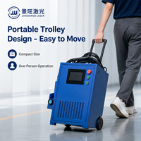 Machine de nettoyage au laser portable à impulsions 1064 nm pour le traitement des surfaces métalliques, élimination de la rouille et de la peinture, nettoyeur laser