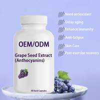 Extrait de pépins de raisin de haute pureté 95% OPC, antioxydant, améliore l'immunité, protège le système nerveux et immunitaire, compléments alimentaires, fourniture OEM