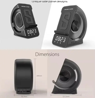 Multi-Functionele Draadloos Opladen Bt Draadloze Draagbare Luidspreker Drie-In-Een Creatieve Klok Alarm Bt Speaker