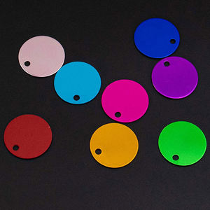 Оптовая продажа, роскошные алюминиевые бирки для домашних животных, Подвеска высокого качества, металлический логотип на заказ, пустые ожерелья с гравировкой, сублимационные бирки для собак - Product Image 3