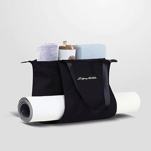 Muestra gratuita: Bolso bandolera deportivo de yoga para mujer con compartimento separado para zapatos, bolsa de almacenamiento de mano (no incluye esterilla de yoga) - Product Image 1