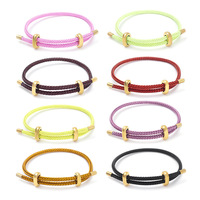 Bracelet en cordon assorti pour couples, fermoir en forme de 8, plaqué or 18 carats, acier inoxydable, résistant à la rouille, imperméable, sans ternissement, bijoux