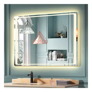 HIXEN 18-3 умное Сенсорное светодиодное осветительное зеркало для отеля Blue_tooth дисплей светодиодная гардеробная ванная комната