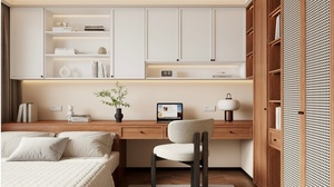 Meubles de chambre à coucher modernes, armoire intégrée, bibliothèque, <span class=keywords><strong>bureau</strong></span>, <span class=keywords><strong>lit</strong></span> tatami, maison, école, essai - Product Image 3