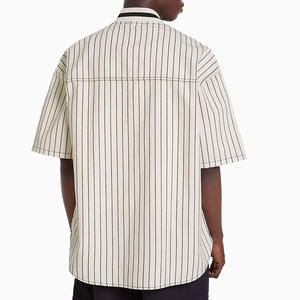 <span class=keywords><strong>Camicia</strong></span> di <span class=keywords><strong>jeans</strong></span> a <span class=keywords><strong>maniche</strong></span> <span class=keywords><strong>corte</strong></span> a righe sportive Vintage con ricamo personalizzato camicie di <span class=keywords><strong>jeans</strong></span> da <span class=keywords><strong>uomo</strong></span> di ultima moda di alta qualità - Product Image 2