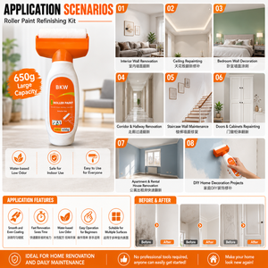 <b>Roller</b> <b>Paint</b> Refurbishment Kit for Wall Repair and Home Renovation - Product Image 5