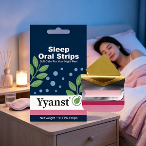 Tiras Orales Suaves y Calmantes a Base de Plantas para Apoyo Nocturno, Ayuda Natural para Dormir, 30 Unidades, Películas Disolubles, Suplemento Dietético para Adultos, OEM Personalizado - Product Image 6