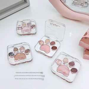 พาเลทอายแช<span class=keywords><strong>โด</strong></span>ว์รูปอุ้งเท้าแมว เนื้อซาติน/แมตต์ ผงเนียนละเอียด ติดทนนาน สไตล์เกาหลี สีสันสดชัด ใช้ได้กับใต้ตา ปราศจากการทดลองกับสัตว์ - Product Image 1