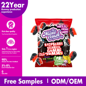 Customized Wholesale Vegan Swedish <strong>Candy</strong> Skull Shaped Halal Gummy Raspberry <strong>Licorice</strong> Flavored Swedish <strong>Candy</strong> - Product Image 4