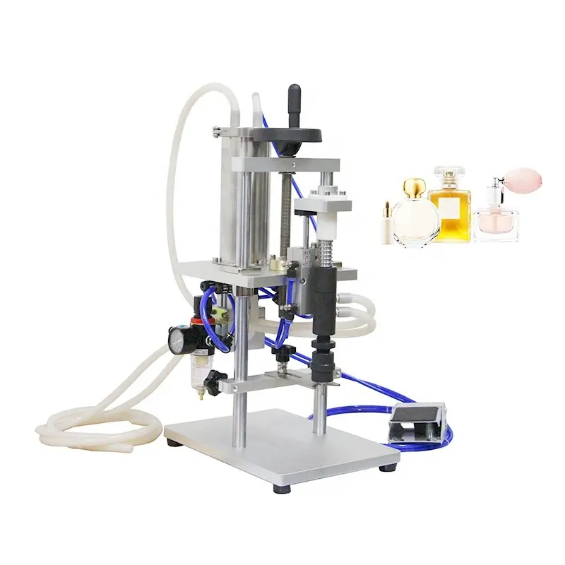 single head semi auto vacuum perfume filling machine