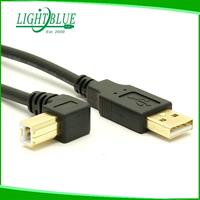 Cable de alta velocidad chapado en oro USB 2,0 Cable A a B para teclado Midi, monitor, instrumento, sistema de luz estroboscópica Mac PC