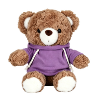 Ours en peluche personnalisé avec logo, jouet en peluche doux, animal en peluche réconfortant, impression personnalisée, cadeau promotionnel, expédition immédiate, anniversaire