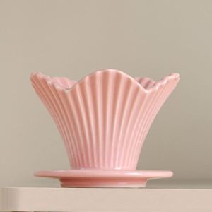 Juego de Tazas de Café de Cerámica de Lujo Moderno, con Filtro de Gres Ecológico, Asa de Bambú, Bandeja de Té China y Porcelana Metálica - Product Image 5