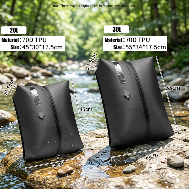 Space Saving Vacuum Bag with Airtight Zipper 70D TPU Material Reusable Heavy Duty Waterproof Compression Bag for Travel Gear