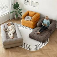 Canapé-lit moderne en tissu, pliable, réglable, extensible, modulaire, sans accoudoirs, assise en mousse pour salon, chambre, appartement