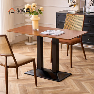 <span class=keywords><strong>Mesa</strong></span> de <span class=keywords><strong>Comedor</strong></span> Rectangular de <span class=keywords><strong>Madera</strong></span> Personalizable para Restaurante de Comida Rápida, Diseño de <span class=keywords><strong>Segunda</strong></span> <span class=keywords><strong>Mano</strong></span>, para Tienda de Té con Leche y Fideos - Product Image 5