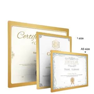 Cheap A3 A4 A5 Self Adhesive Pvc Magnetic Photo Frame Certificate Display Photo Frame