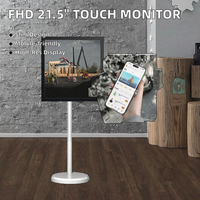 Monitor LCD Layar Sentuh Portabel Android 13 21.5 27 32 Inci dengan Kecerahan 350cd dan Manajemen Konten Jarak Jauh