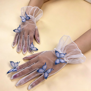 Guantes Sexys de Malla con Volantes de Mariposa para Halloween y Baile de Ópera - Product Image 6