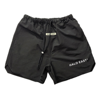 Short de course en nylon à entrejambe 5 pouces personnalisé pour hommes 220GSM short de sport réfléchissant à séchage rapide taille élastique décontracté en vrac quantité minimale de commande de stock