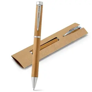 Penna in bambù personalizzata, merchandising sostenibile - Product Image 1