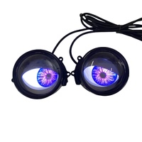 AUTO IDEAL Lentille de projecteur LED dynamique de 3,0 pouces, yeux de démon, nouveau style, télécommande, kits de rétrofit 12V, accessoires d'éclairage automobile