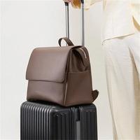 Sac à dos à langer grande capacité en cuir végétalien premium imperméable, personnalisé en usine, sac d'hôpital pour maman en cuir PU