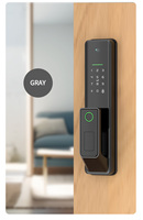 Palanca inteligente cerradura de puerta de casa WIFI Zigbee Compatible aleación de aluminio PIN contraseña lector de huellas dactilares teclado Digital pantalla táctil