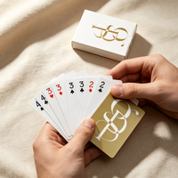 Cartes de poker écologiques durables de qualité supérieure, options multicolores, logo personnalisé, boîte en plastique pliable, fourniture d'usine pour