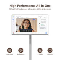 Monitor Táctil de 32 Pulgadas para TV con Diseño Inalámbrico Altavoces Integrados Soporte para Compartir Pantalla APPs y Control Remoto Android TV
