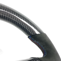 Accessoires d'intérieur de voiture Volant en cuir personnalisé en fibre de carbone pour BMW M3 E46 E39 E53 330 325
