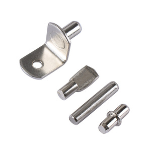 Meilleure vente de quincaillerie de 6mm pour meubles en forme de L support d'armoire de placard support d'étagère chevilles avec finition nickel au design unique - Product Image 5