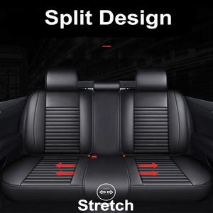 Housse de siège de voiture de luxe personnalisée pour Toyota, voitures universelles, protection avant et arrière, banquette séparée, housse de siège en cuir pour Toyota - Product Image 2