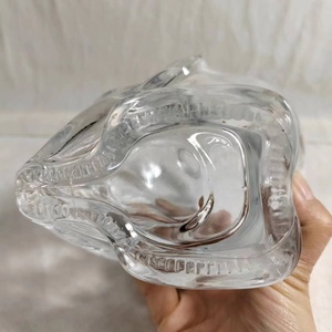 Flint Glass 700ml Botella Fabricantes Goblin <span class=keywords><strong>Head</strong></span> Whisky <span class=keywords><strong>Vodka</strong></span> Licor Corked Decanter Devil Halloween Decoración Personalizar - Product Image 5