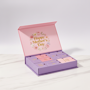 Caja de Regalo Magnética de Lujo con Tapa Abatible y Logotipo Personalizado, Empaque Rígido de Cartón Creativo para Productos de Cuidado de la Piel y Cosméticos - Product Image 1