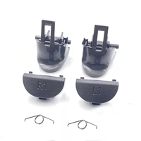 Kit de pièces de rechange pour manette PS4 Pro Slim : joysticks 3D, sticks analogiques, boutons de déclenchement L1 R1 L2 R2, caoutchoucs conducteurs