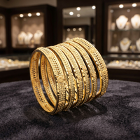 Vente en gros 14K 18K 24K plaqué or formant des bracelets, bracelets de mode, bracelets traditionnels, bijoux en laiton rempli d'or Oro Joyeria.