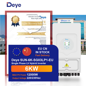 Deye LV Series 6KW Hybrid Solar System For Home Use Complete Energy Solution With Lithium <b>Battery</b> And <b>Monitoring</b> System - Product Image 4