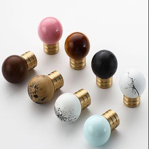 Brass Ball Cabinet Handles Round Minimalist Wardrobe Drawer <b>Knobs</b> Durable For Furniture - Product Image 5