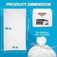 Sacs tissés en PP de 20 kg de qualité export, robustes, pour l'emballage du sable industriel et la logistique mondiale